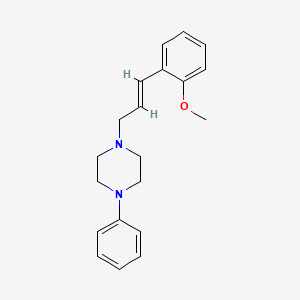 1-[3-(2-methoxyphenyl)-2-propen-1-yl]-4-phenylpiperazine