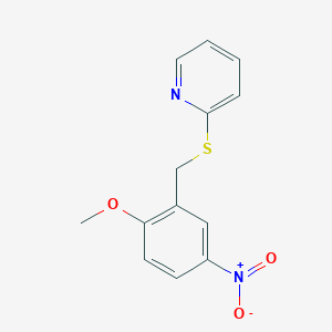 2-[(2-methoxy-5-nitrobenzyl)thio]pyridine