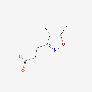 molecular formula C8H11NO2 B574314 3-(4,5-Dimethylisoxazol-3-yl)propanal CAS No. 181059-24-5