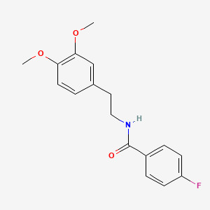 molecular formula C17H18FNO3 B5743182 N-[2-(3,4-dimethoxyphenyl)ethyl]-4-fluorobenzamide 