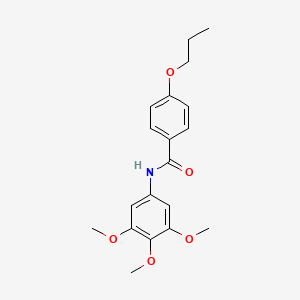 molecular formula C19H23NO5 B5743189 4-propoxy-N-(3,4,5-trimethoxyphenyl)benzamide 