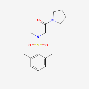 2,4,6,N-Tetramethyl-N-(2-oxo-2-pyrrolidin-1-yl-ethyl)-benzenesulfonamide