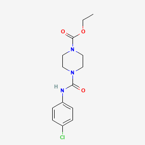 ethyl 4-{[(4-chlorophenyl)amino]carbonyl}-1-piperazinecarboxylate