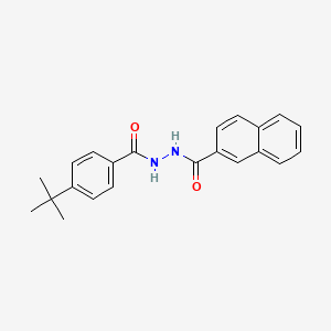 molecular formula C22H22N2O2 B5743204 N'-(4-tert-butylbenzoyl)-2-naphthohydrazide 