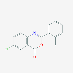 molecular formula C15H10ClNO2 B5743216 6-chloro-2-(2-methylphenyl)-4H-3,1-benzoxazin-4-one 