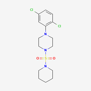 molecular formula C15H21Cl2N3O2S B5743238 1-(2,5-dichlorophenyl)-4-(1-piperidinylsulfonyl)piperazine 