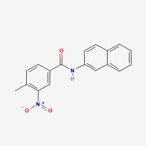 molecular formula C18H14N2O3 B5743254 4-methyl-N-2-naphthyl-3-nitrobenzamide 