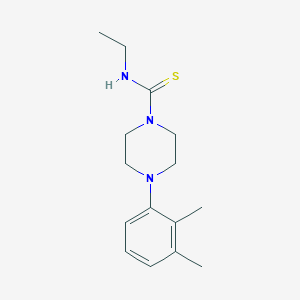 molecular formula C15H23N3S B5743313 4-(2,3-dimethylphenyl)-N-ethyl-1-piperazinecarbothioamide 