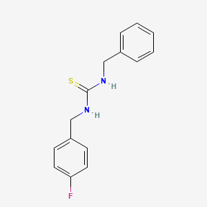 molecular formula C15H15FN2S B5743354 N-benzyl-N'-(4-fluorobenzyl)thiourea 