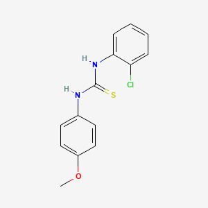 molecular formula C14H13ClN2OS B5743362 N-(2-chlorophenyl)-N'-(4-methoxyphenyl)thiourea 