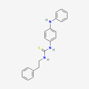 N-(4-anilinophenyl)-N'-(2-phenylethyl)thiourea