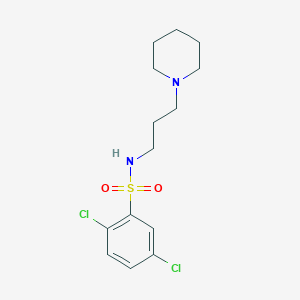 2,5-dichloro-N-[3-(1-piperidinyl)propyl]benzenesulfonamide