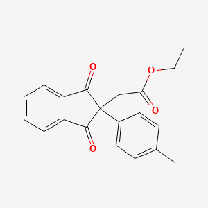 ethyl [2-(4-methylphenyl)-1,3-dioxo-2,3-dihydro-1H-inden-2-yl]acetate