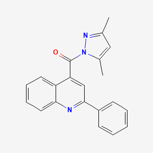 4-[(3,5-dimethyl-1H-pyrazol-1-yl)carbonyl]-2-phenylquinoline