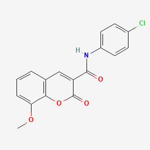 N-(4-chlorophenyl)-8-methoxy-2-oxo-2H-chromene-3-carboxamide