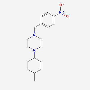 1-(4-methylcyclohexyl)-4-(4-nitrobenzyl)piperazine