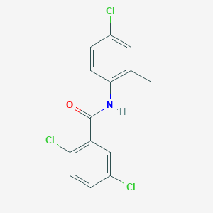 molecular formula C14H10Cl3NO B5743427 2,5-dichloro-N-(4-chloro-2-methylphenyl)benzamide 