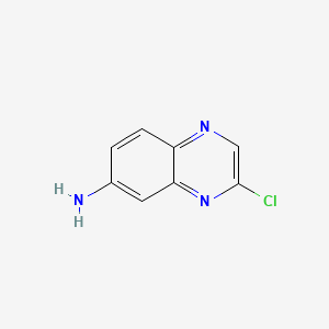 molecular formula C8H6ClN3 B574344 3-Chloroquinoxalin-6-amine CAS No. 166402-16-0