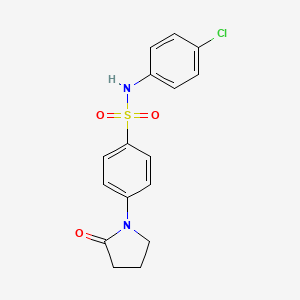 N-(4-chlorophenyl)-4-(2-oxo-1-pyrrolidinyl)benzenesulfonamide