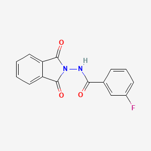 N-(1,3-dioxo-1,3-dihydro-2H-isoindol-2-yl)-3-fluorobenzamide