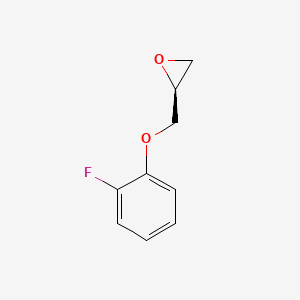 molecular formula C9H9FO2 B574346 (S)-2-((2-氟苯氧基)甲基)环氧乙烷 CAS No. 184488-19-5