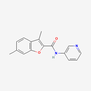 molecular formula C16H14N2O2 B5743464 3,6-dimethyl-N-3-pyridinyl-1-benzofuran-2-carboxamide 