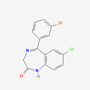 5-(3-bromophenyl)-7-chloro-1,3-dihydro-2H-1,4-benzodiazepin-2-one