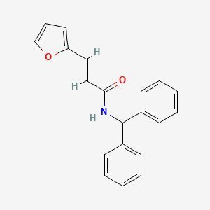 N-(diphenylmethyl)-3-(2-furyl)acrylamide