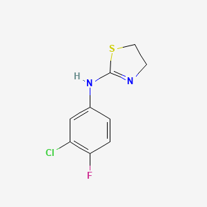 N-(3-chloro-4-fluorophenyl)-4,5-dihydro-1,3-thiazol-2-amine