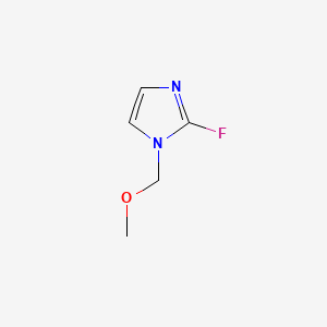 molecular formula C5H7FN2O B574351 2-fluoro-1-(methoxymethyl)-1H-imidazole CAS No. 161014-17-1