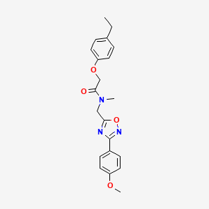 2-(4-ethylphenoxy)-N-{[3-(4-methoxyphenyl)-1,2,4-oxadiazol-5-yl]methyl}-N-methylacetamide