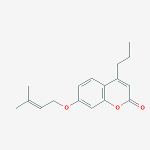 7-[(3-methyl-2-buten-1-yl)oxy]-4-propyl-2H-chromen-2-one