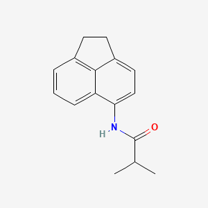 molecular formula C16H17NO B5743539 N-(1,2-dihydro-5-acenaphthylenyl)-2-methylpropanamide 