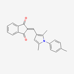 2-{[2,5-dimethyl-1-(4-methylphenyl)-1H-pyrrol-3-yl]methylene}-1H-indene-1,3(2H)-dione