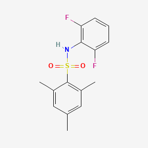 molecular formula C15H15F2NO2S B5743576 N-(2,6-difluorophenyl)-2,4,6-trimethylbenzenesulfonamide 