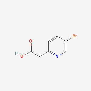 molecular formula C7H6BrNO2 B574359 2-(5-Bromopyridin-2-YL)acetic acid CAS No. 192642-85-6