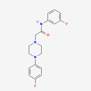 N-(3-fluorophenyl)-2-[4-(4-fluorophenyl)-1-piperazinyl]acetamide