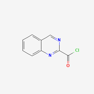 molecular formula C9H5ClN2O B574364 Quinazoline-2-carbonyl chloride CAS No. 179753-68-5