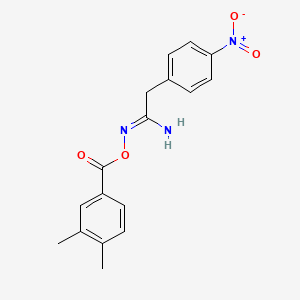 N'-[(3,4-dimethylbenzoyl)oxy]-2-(4-nitrophenyl)ethanimidamide