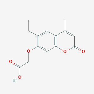 [(6-ethyl-4-methyl-2-oxo-2H-chromen-7-yl)oxy]acetic acid