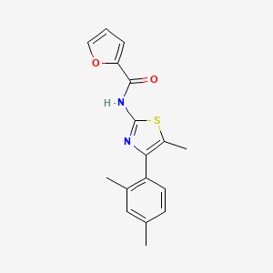 molecular formula C17H16N2O2S B5743668 N-[4-(2,4-dimethylphenyl)-5-methyl-1,3-thiazol-2-yl]-2-furamide 