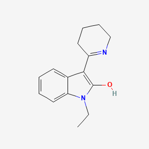 1-ethyl-3-(2-piperidinylidene)-1,3-dihydro-2H-indol-2-one