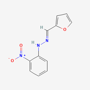 molecular formula C11H9N3O3 B5743743 2-furaldehyde (2-nitrophenyl)hydrazone 