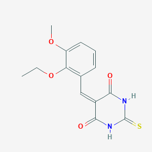 5-(2-ethoxy-3-methoxybenzylidene)-2-thioxodihydro-4,6(1H,5H)-pyrimidinedione