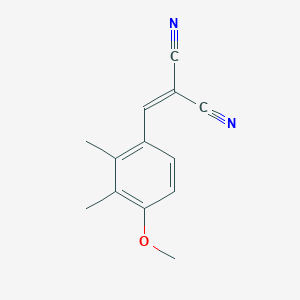 molecular formula C13H12N2O B5743770 (4-methoxy-2,3-dimethylbenzylidene)malononitrile 