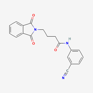 N-(3-cyanophenyl)-4-(1,3-dioxo-1,3-dihydro-2H-isoindol-2-yl)butanamide