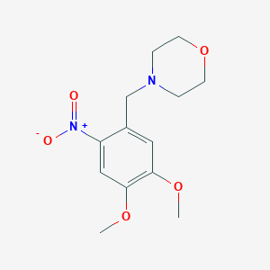 molecular formula C13H18N2O5 B5743820 4-(4,5-dimethoxy-2-nitrobenzyl)morpholine 