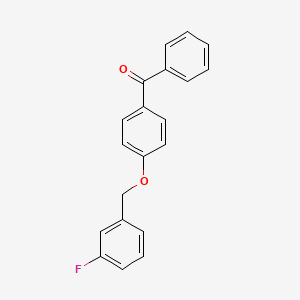 {4-[(3-fluorobenzyl)oxy]phenyl}(phenyl)methanone