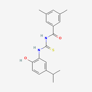 N-{[(2-hydroxy-5-isopropylphenyl)amino]carbonothioyl}-3,5-dimethylbenzamide