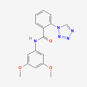 molecular formula C16H15N5O3 B5743879 N-(3,5-dimethoxyphenyl)-2-(1H-tetrazol-1-yl)benzamide 